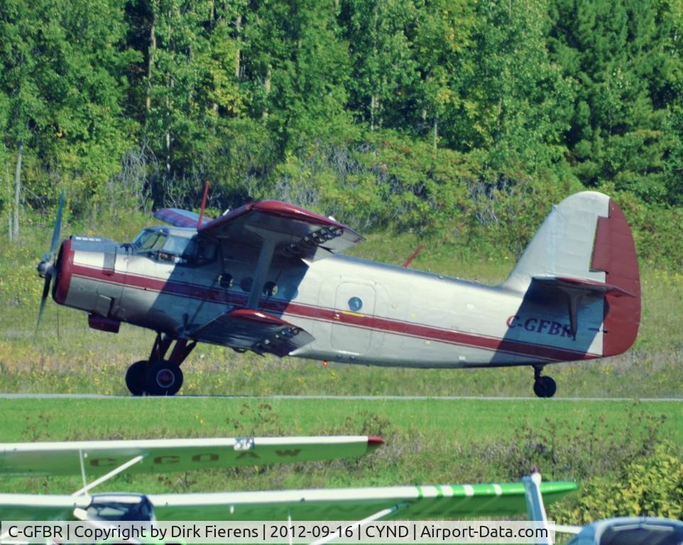 C-GFBR, 1990 Antonov An-2P C/N 1G 238-52, Returning after participating in the opening cermonies of this year's Vintage Wings of Canada Airshow.