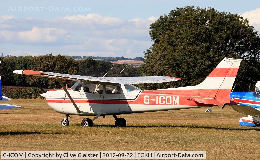 G-ICOM, 1974 Reims F172M Skyhawk Skyhawk C/N 1212, Ex: D-EEVC > PH-ABA > G-BFXI > G-ICOM - Originally owned to, Cord Chemical Co Ltd in July 1978 as G-BFXI and originally owned to, ICOM (UK) Ltd in April 1994 as G-ICOM.