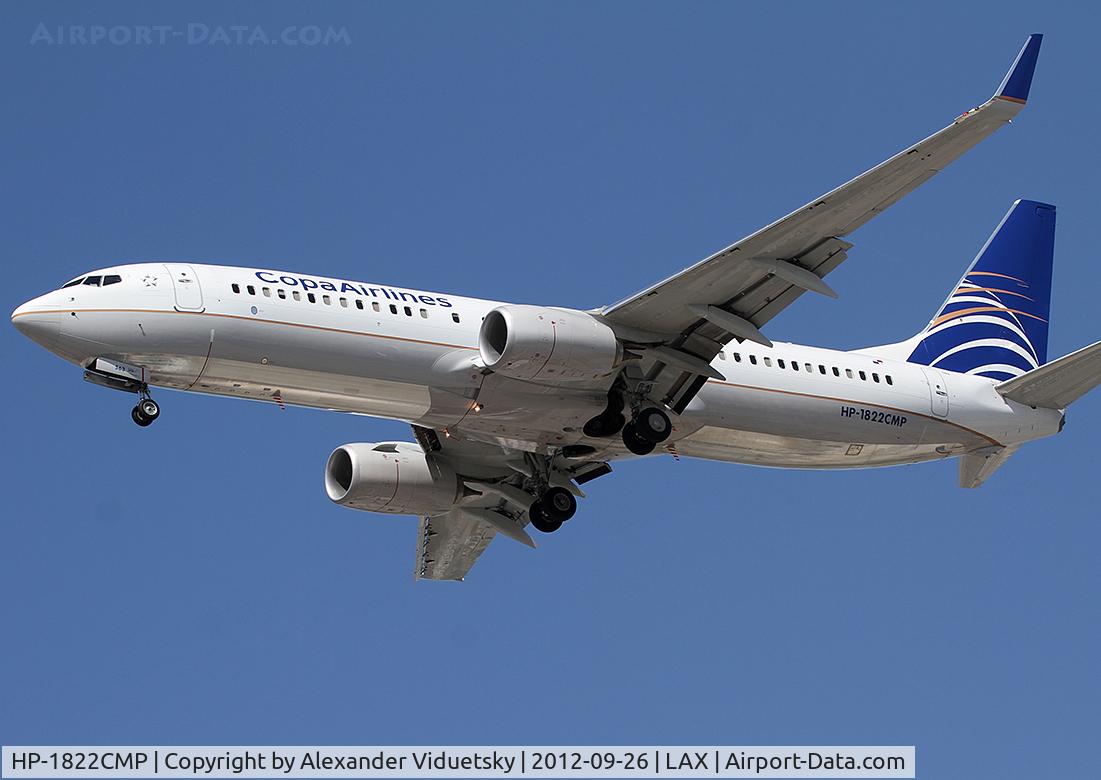 HP-1822CMP, 2012 Boeing 737-8V3 C/N 40779, Landing at the LAX.