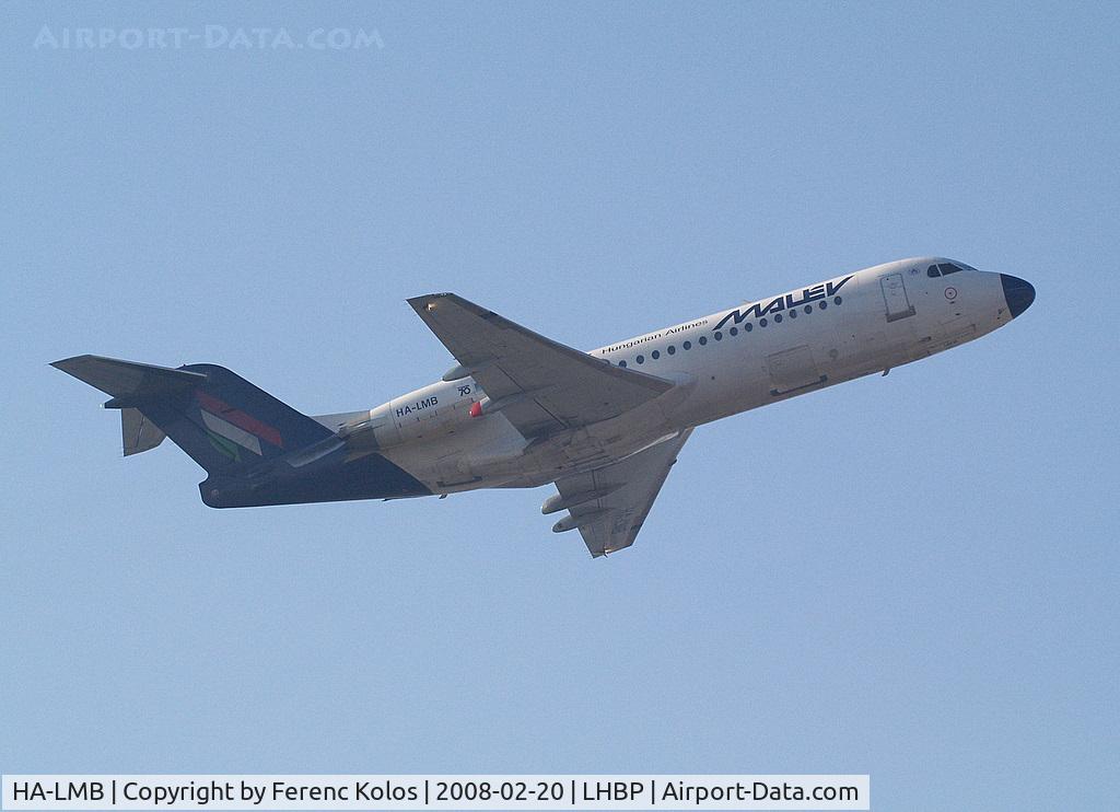 HA-LMB, 1996 Fokker 70 (F-28-0070) C/N 11565, Ferihegy