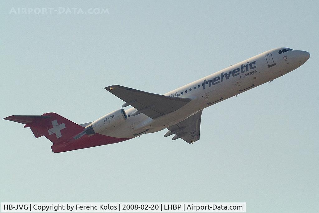 HB-JVG, 1993 Fokker 100 (F-28-0100) C/N 11478, Ferihegy
