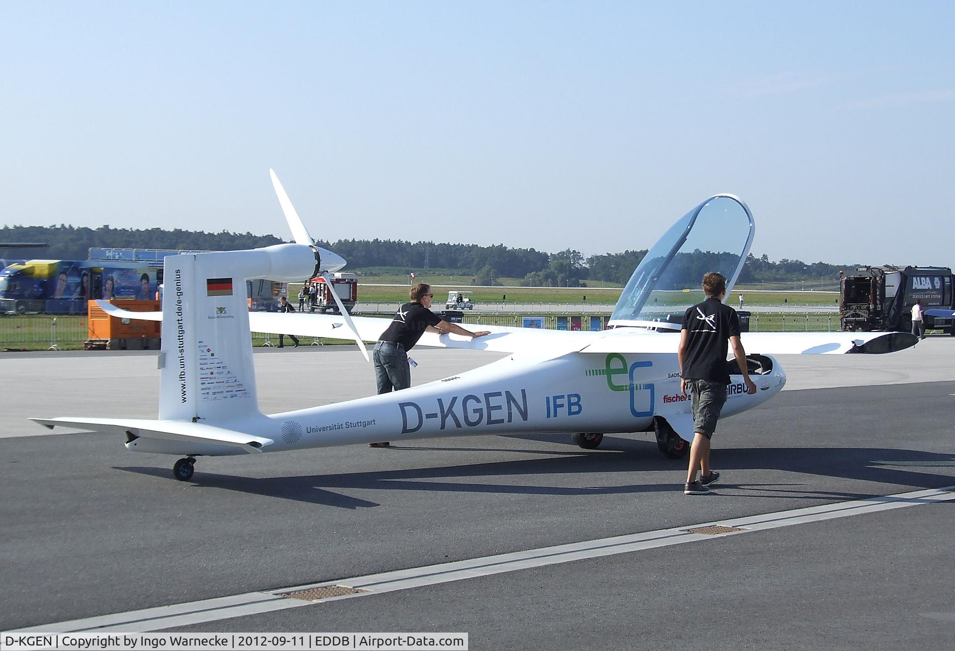 D-KGEN, 2011 Akaflieg Stuttgart e-Genius C/N 01, Akaflieg Stuttgart e-Genius with electric motor at ILA 2012, Berlin