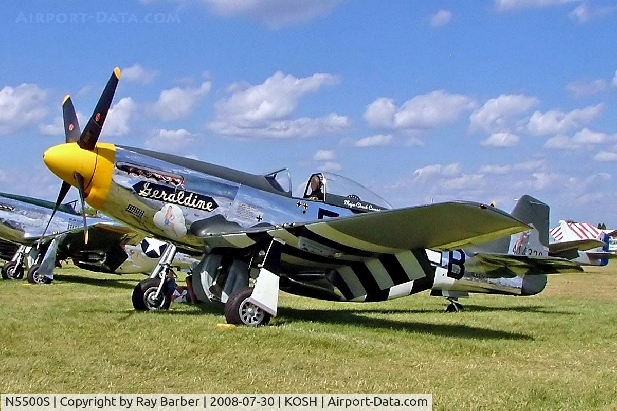 N5500S, 1944 North American F-51D Mustang C/N 44-63655, North American P-51D Mustang [122-31381] Oshkosh-Wittman Regional Airport~N 30/07/2008