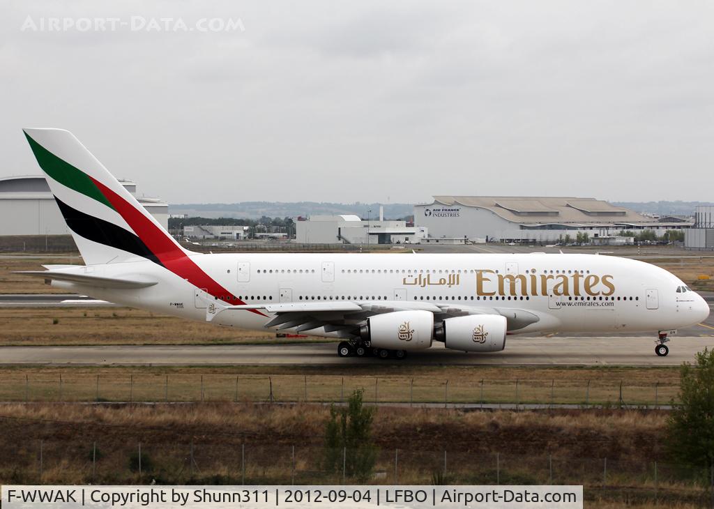 F-WWAK, 2012 Airbus A380-861 C/N 105, C/n 0105 - To be A6-EDX