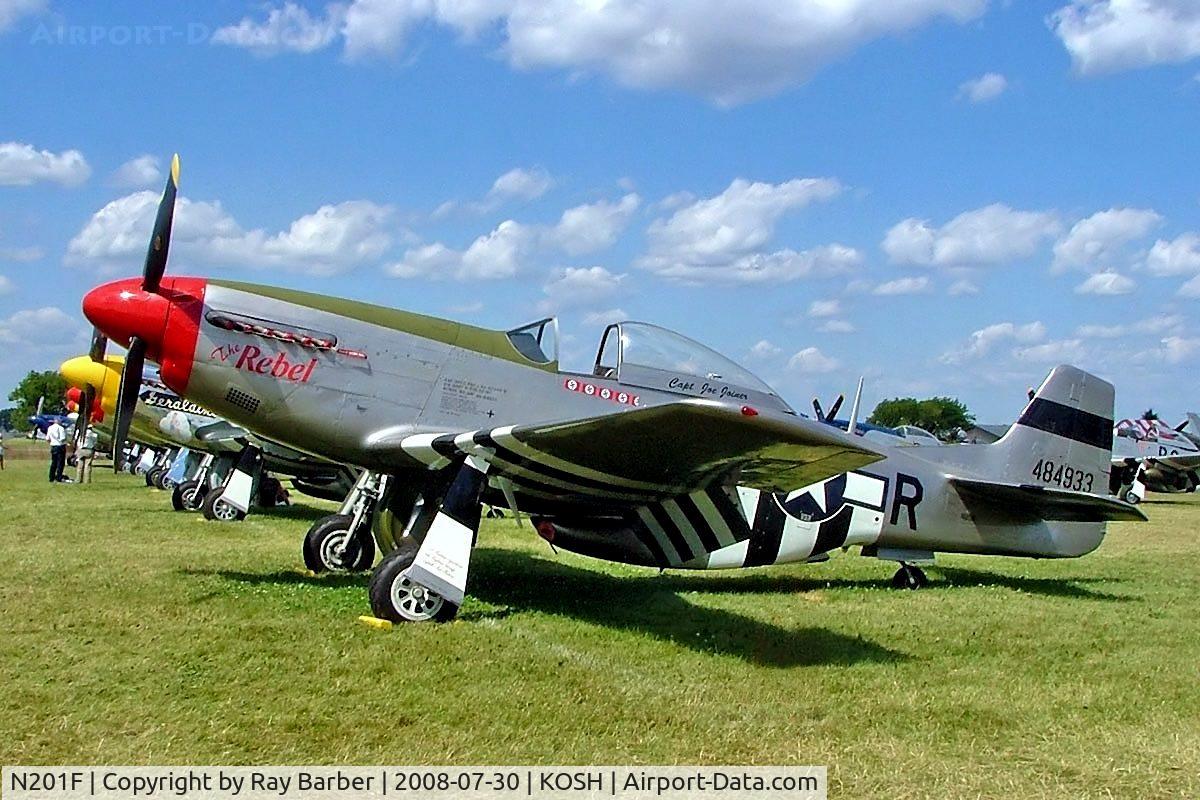 N201F, 1944 North American P-51D Mustang C/N 44-84933N, North American P-51D Mustang [124-44789] Oshkosh-Wittman Regional Airport~N 30/07/2008