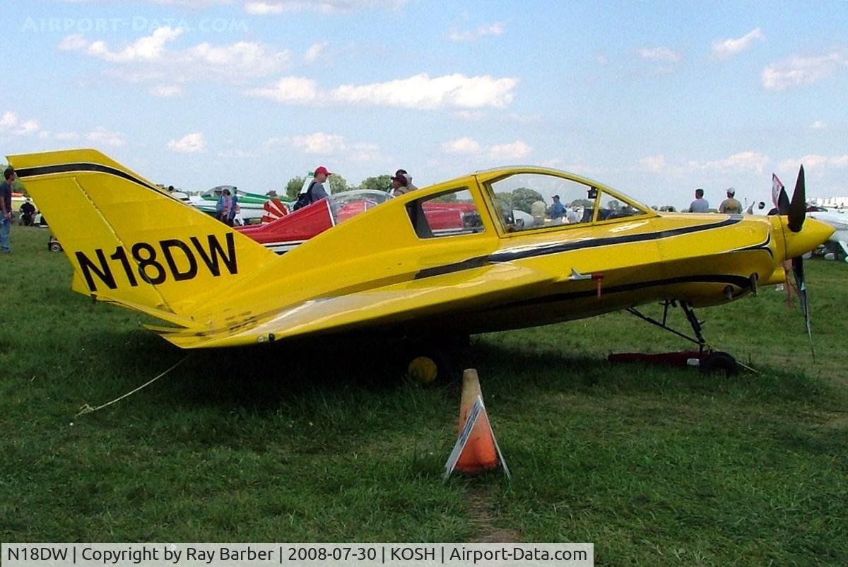 N18DW, 1972 Dyke JD-2 Delta C/N 1093, Dyke Delta JD-2 [1093] Oshkosh-Wittman Regional Airport~N 30/07/2008