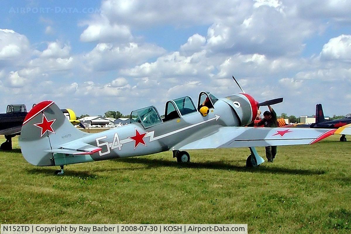 N152TD, 1984 Yakovlev (Aerostar) Yak-52TD C/N 844103, Yakovlev Yak-52TD [844103] Oshkosh-Wittman Regional Airport~N 30/07/2008