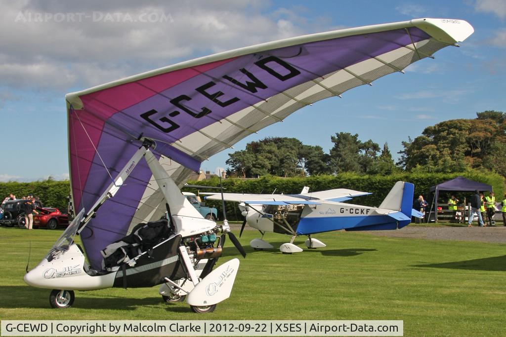 G-CEWD, Mainair Quik GT450 C/N 8330, Mainair Quik GT450, Great North Fly-In, Eshott Airfield UK, September 2012.
