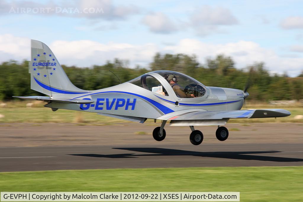 G-EVPH, 2009 Aerotechnik EV-97 Eurostar SL C/N LAA 315B-14951, Aerotechnik EV-97 Eurostar SL, Great North Fly-In, Eshott Airfield UK, September 2012.