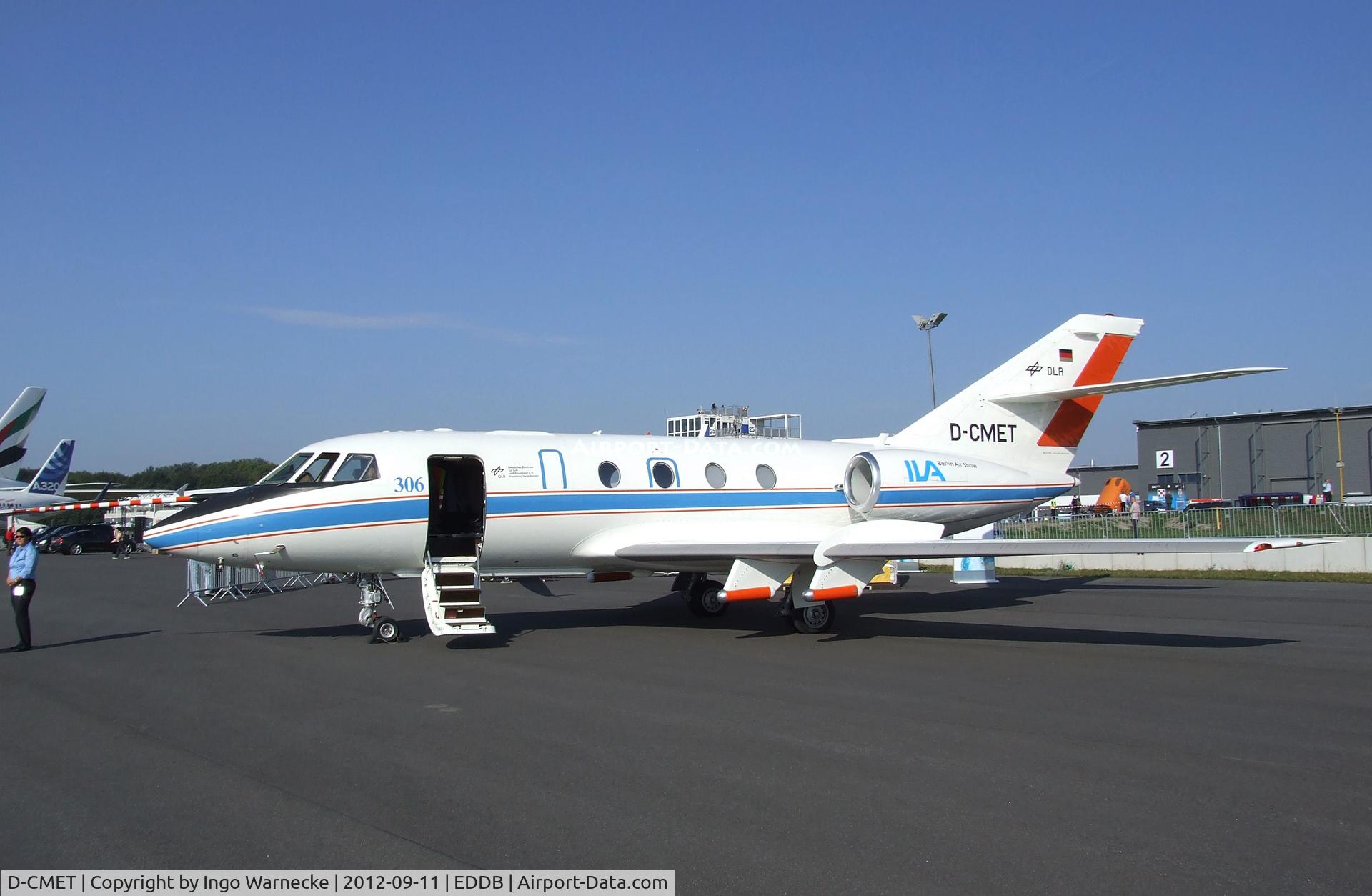 D-CMET, 1976 Dassault Falcon (Mystere) 20E-5 C/N 329, Dassault Falcon 20E-5 research aircraft of the DLR at ILA 2012, Berlin