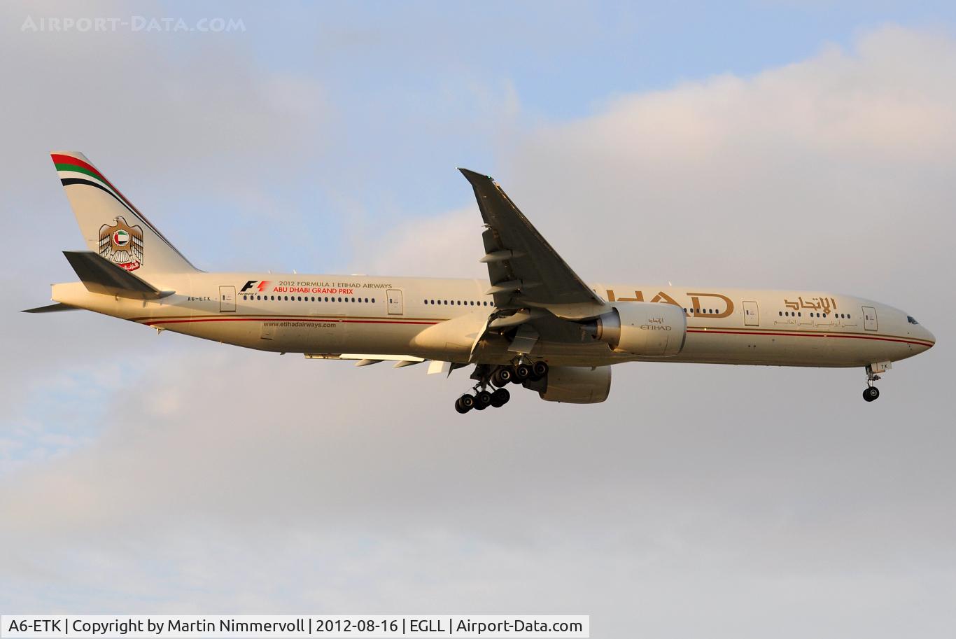 A6-ETK, 2012 Boeing 777-3FX/ER C/N 39686, Etihad
