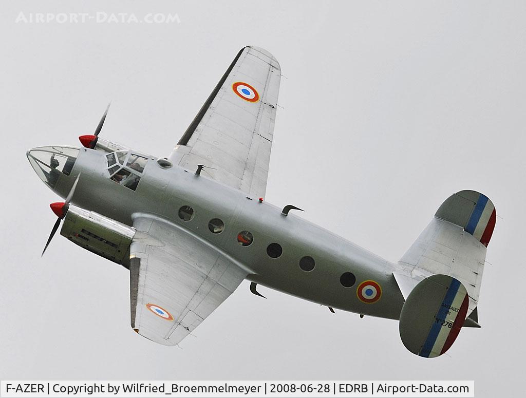 F-AZER, Dassault MD-311 Flamant C/N 276, At Luxembourg Airshow 2008.