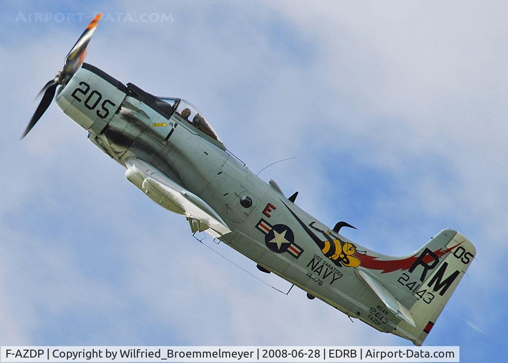 F-AZDP, Douglas AD-4N Skyraider C/N 7449, At Luxembourg Airshow 2008