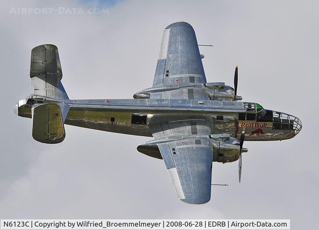 N6123C, 1945 North American B-25J-30-NC Mitchell Mitchell C/N 108-47647, At Luxembourg Airshow 2008