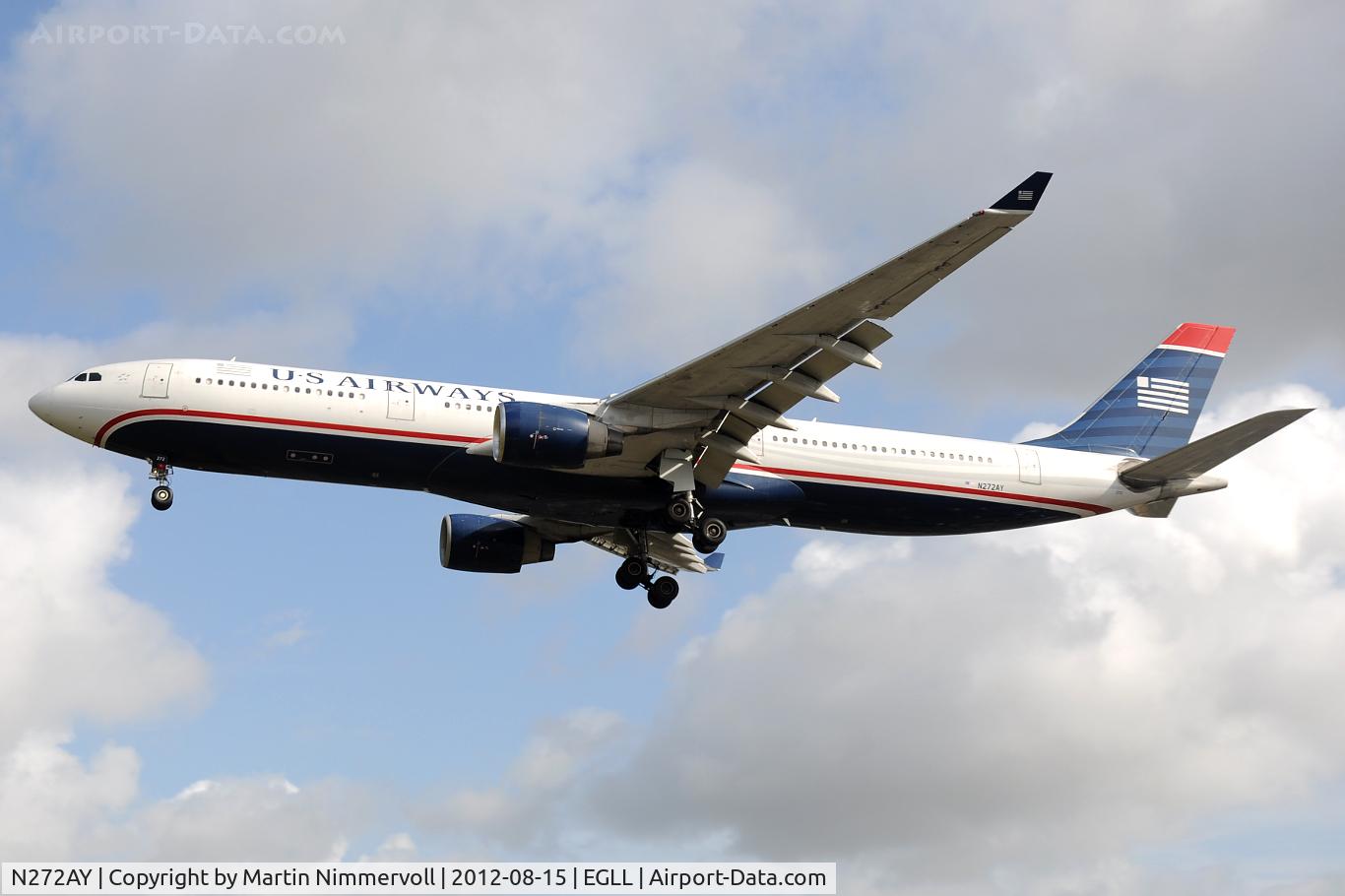 N272AY, 2000 Airbus A330-323 C/N 333, US Airways