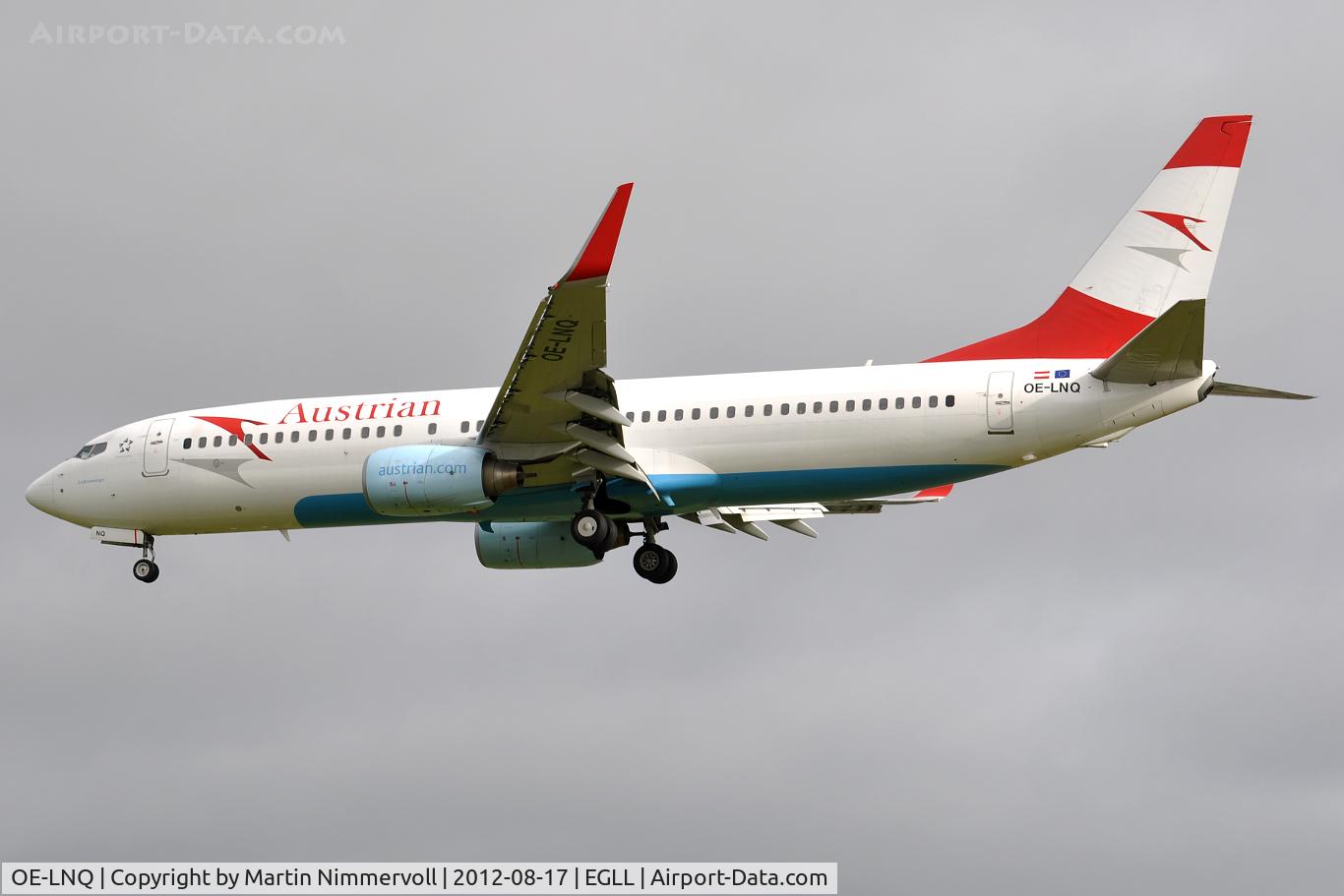 OE-LNQ, 2003 Boeing 737-8Z9 C/N 30421, Austrian