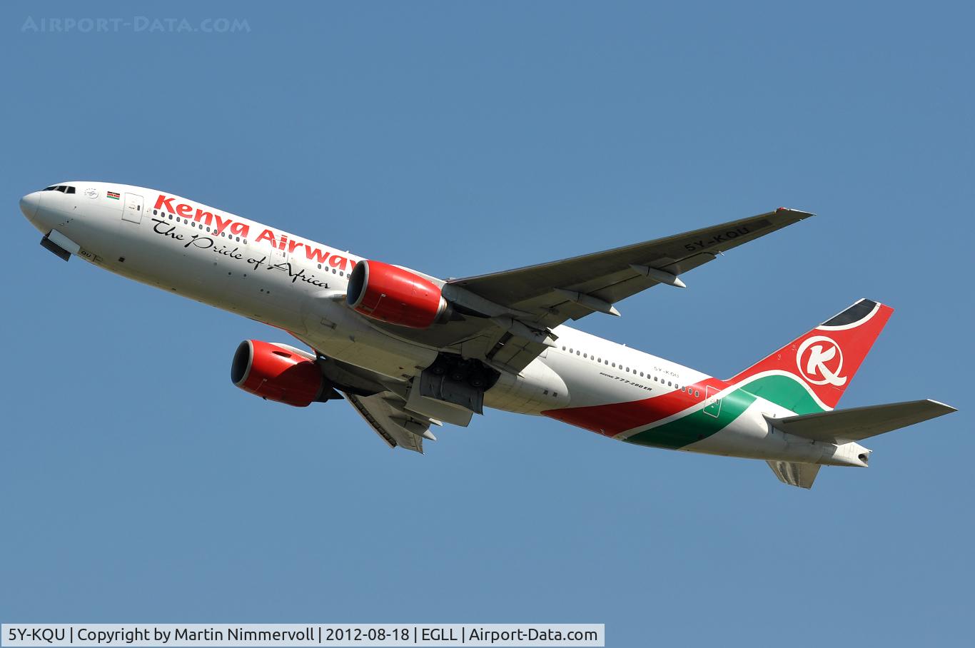 5Y-KQU, 2004 Boeing 777-2U8/ER C/N 33681, Kenya Airways