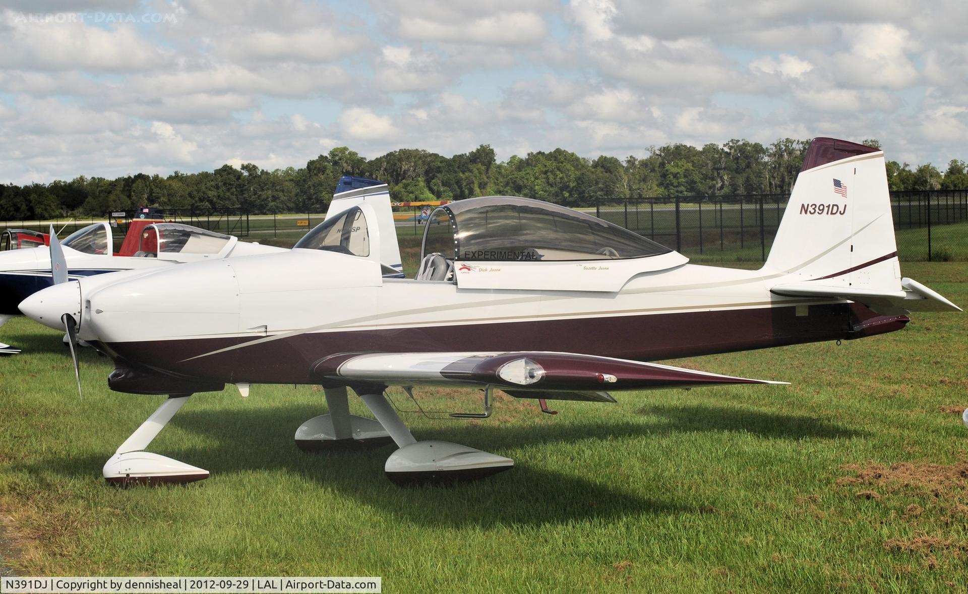 N391DJ, 2007 Vans RV-8A C/N 82069, 2007 JASON RICHARD P VANS RV8A,