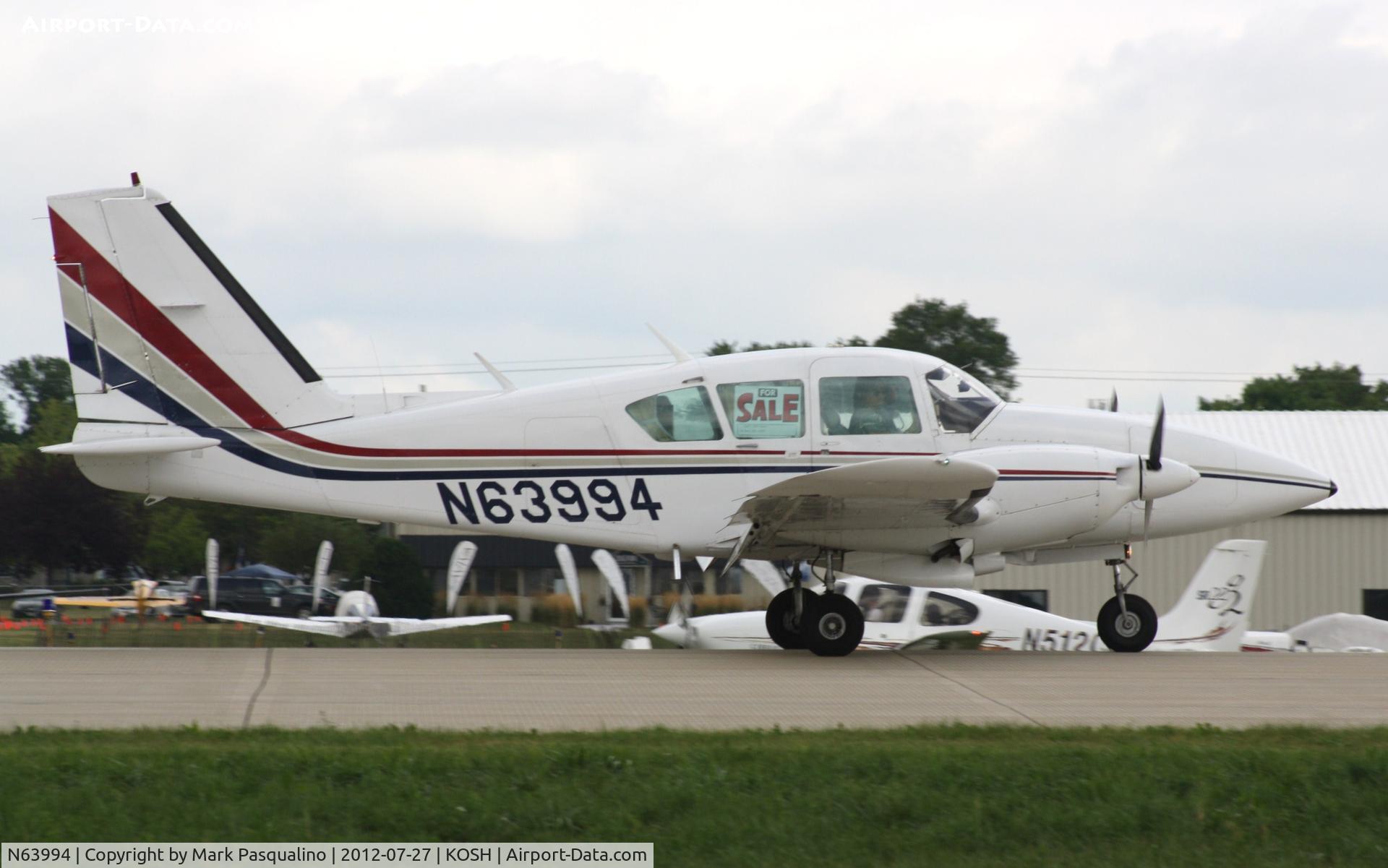 N63994, 1978 Piper PA-23-250 C/N 27-7854122, Piper PA-23-250