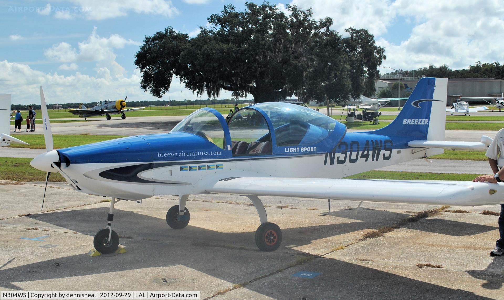 N304WS, 2008 Breezer Light Sport Aircraft C/N 007LSA, 2008 BREEZER