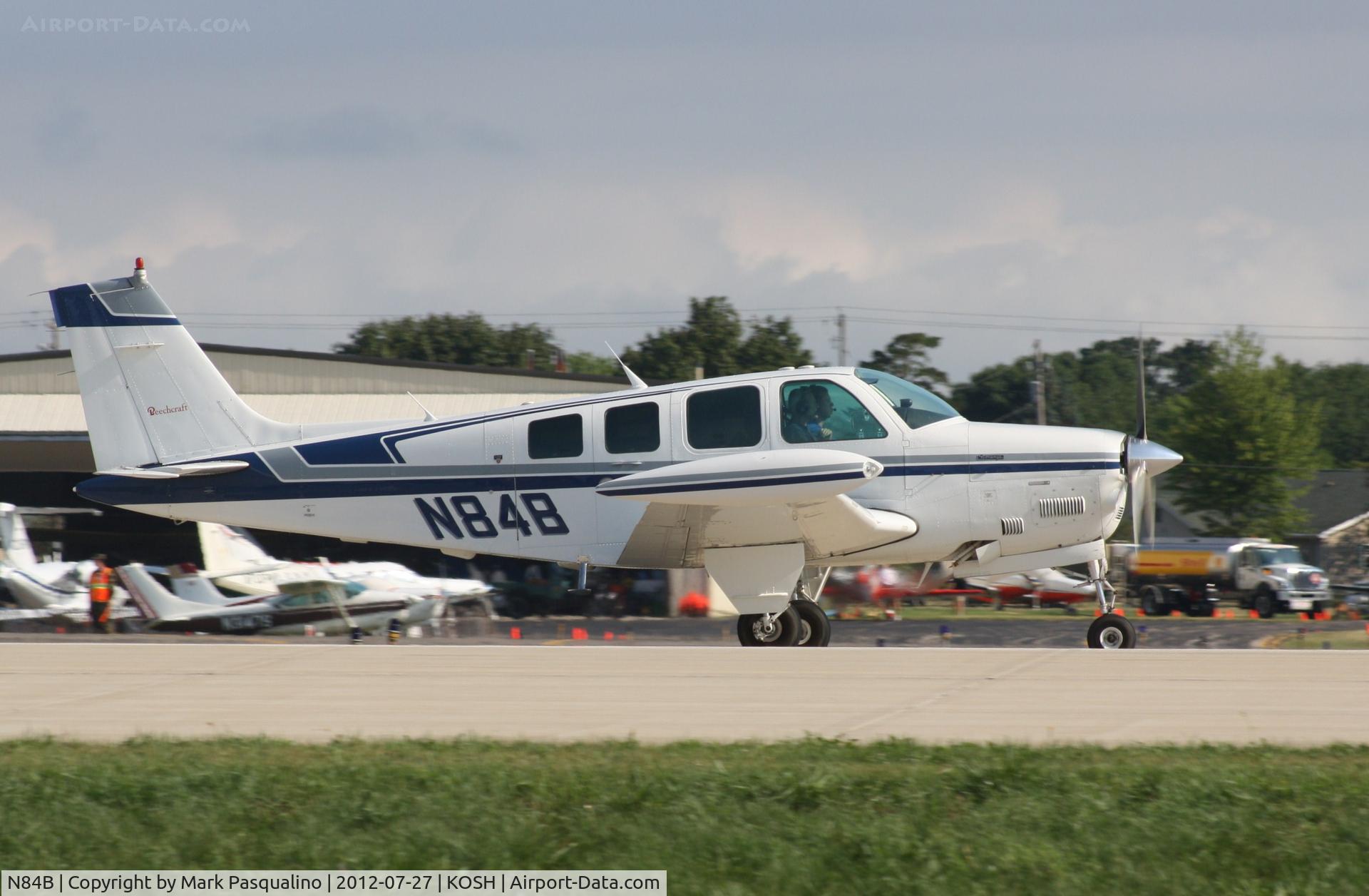 N84B, 1984 Beech A36 Bonanza 36 C/N E-2146, Beech A36