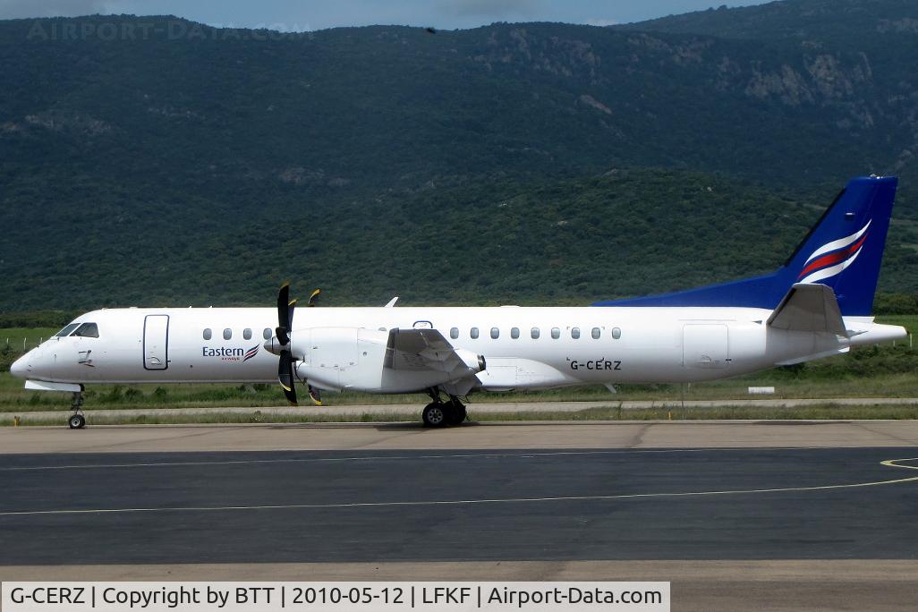 G-CERZ, 1997 Saab 2000 C/N 2000-042, Parked