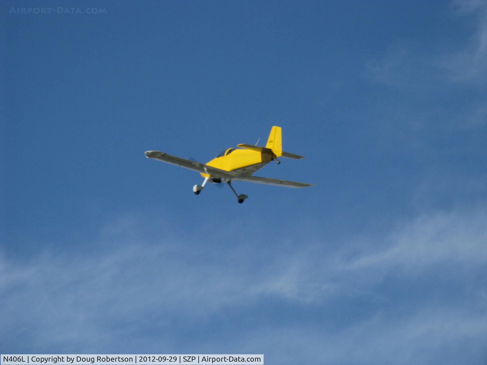 N406L, 2008 Vans RV-6 C/N 936, Provo PROVO 6, Lycoming O-320 160 Hp, takeoff climb Rwy 22