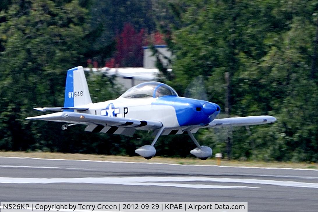 N526KP, 2007 Vans RV-8 C/N 81648, Snohomish County Airport aka Paine Field