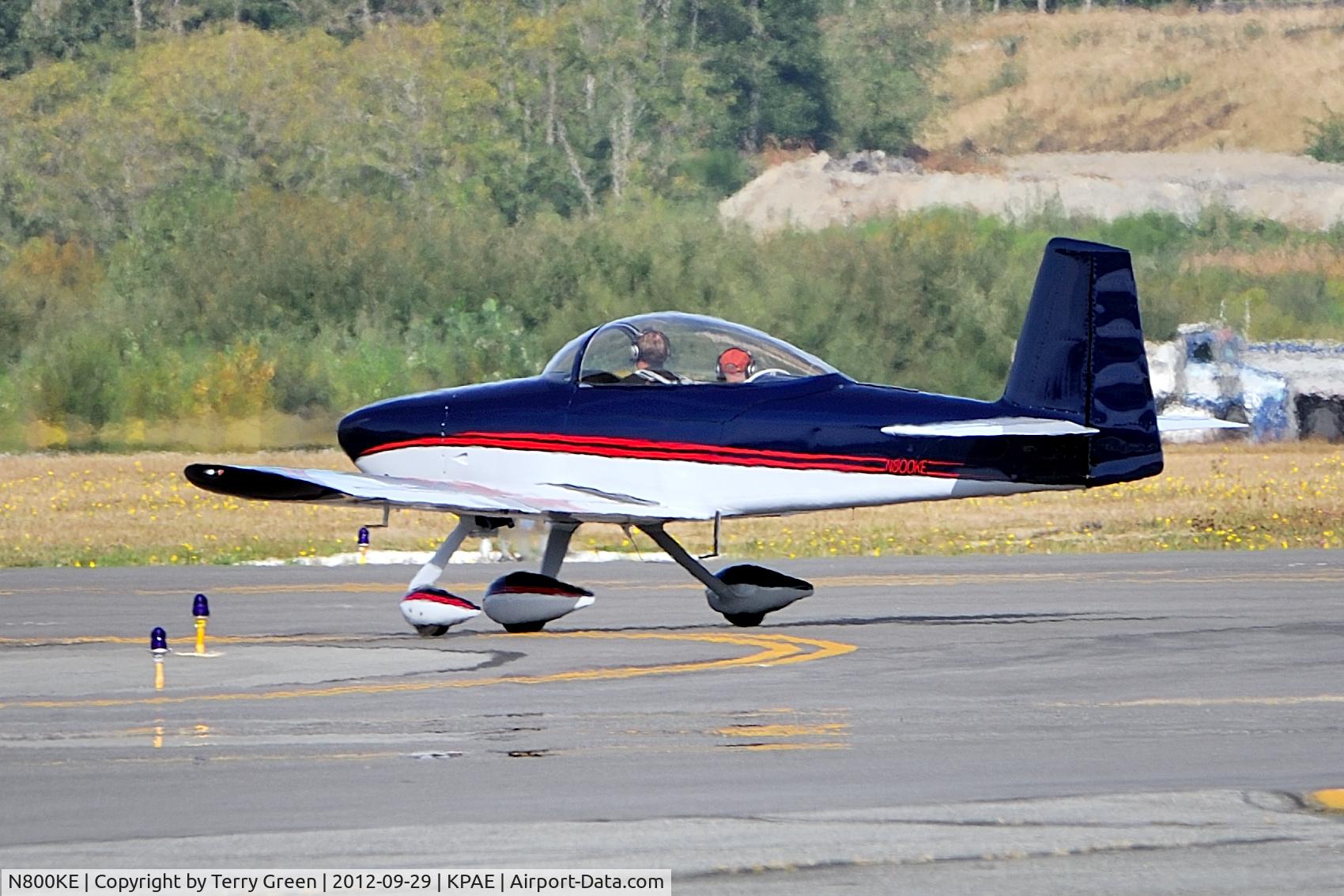 N800KE, 2008 Vans RV-8A C/N 82281, Snohomish County Airport aka Paine Field