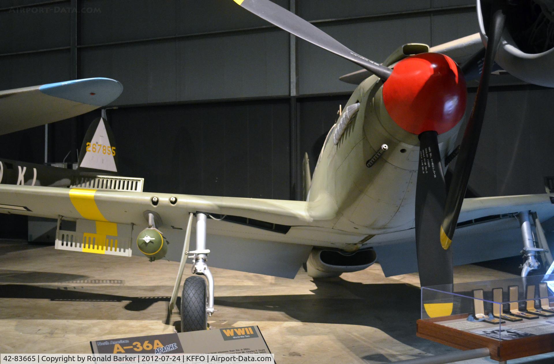 42-83665, 1942 North American A-36A Apache C/N 97-15883, AF Museum
