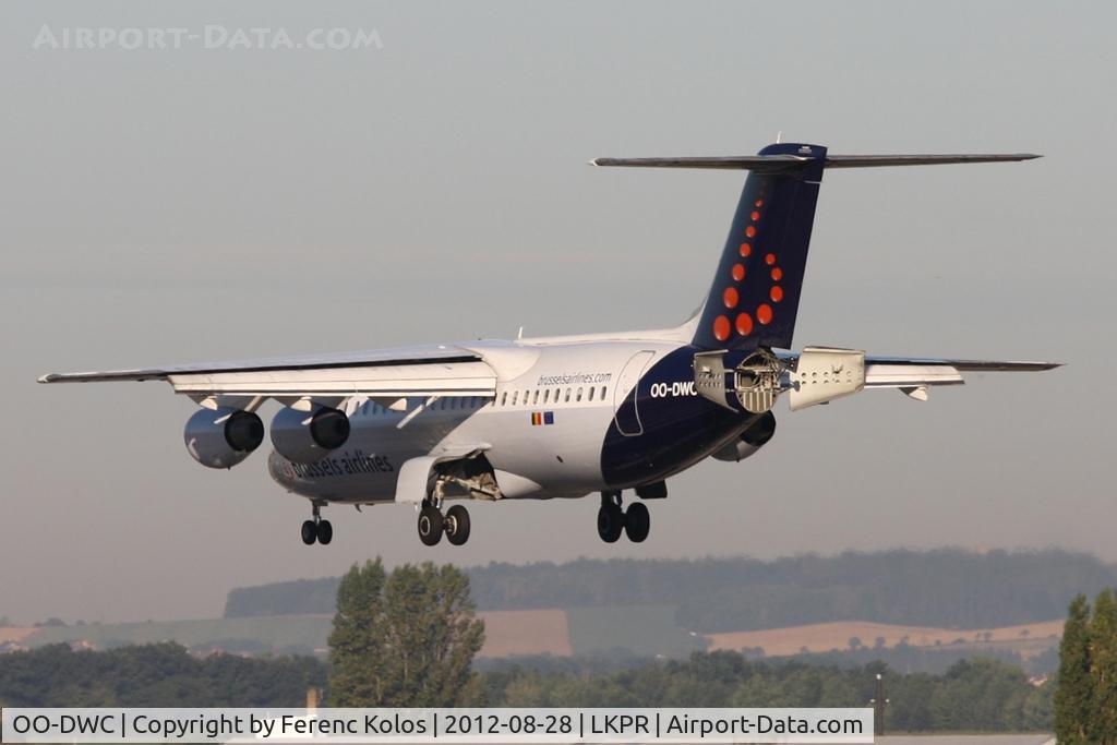OO-DWC, 1998 British Aerospace Avro 146-RJ100 C/N E3322, Praha