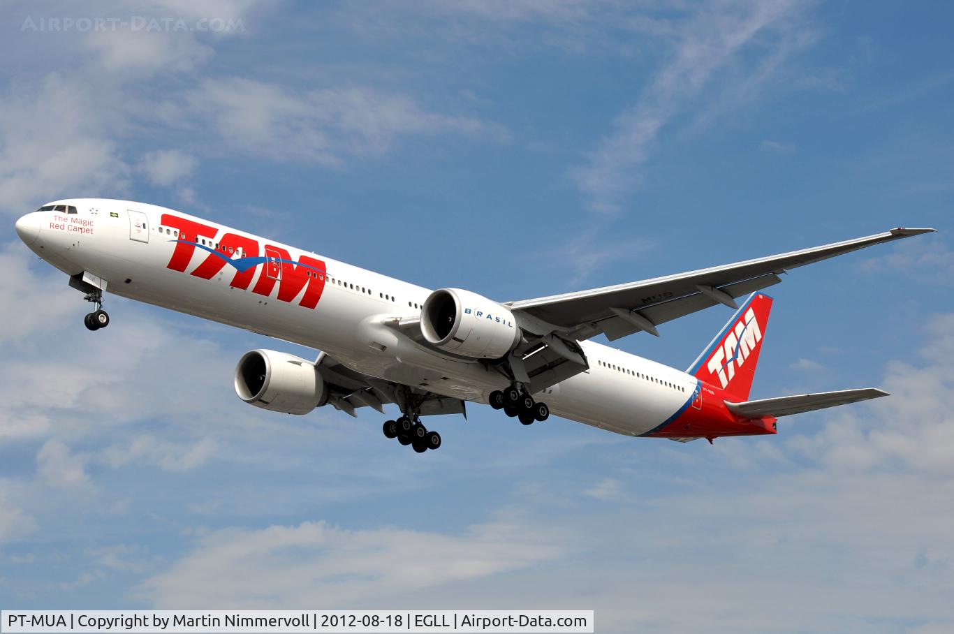PT-MUA, 2008 Boeing 777-32W/ER C/N 37664, TAM