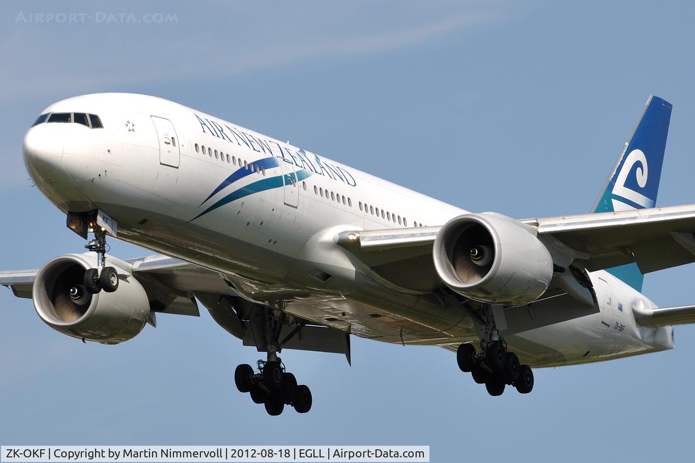 ZK-OKF, 2006 Boeing 777-219/ER C/N 34378, Air New Zealand
