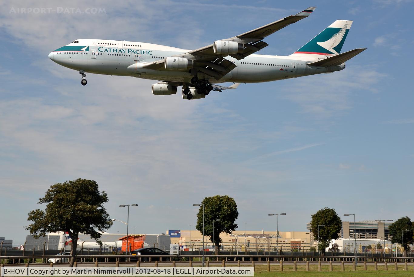 B-HOV, 1991 Boeing 747-467 C/N 25082, Cathay Pacific