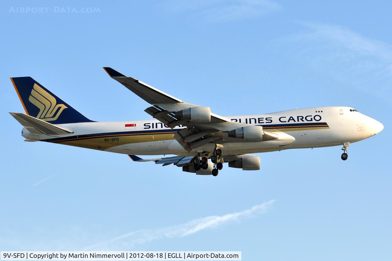 9V-SFD, 1995 Boeing 747-412F/SCD C/N 26553, Singapore Airlines Cargo