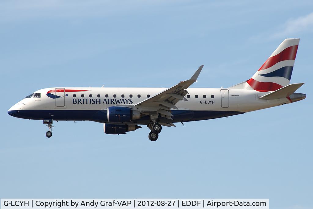 G-LCYH, 2009 Embraer 170STD (ERJ-170-100STD) C/N 17000302, Bristish Airways EMB170
