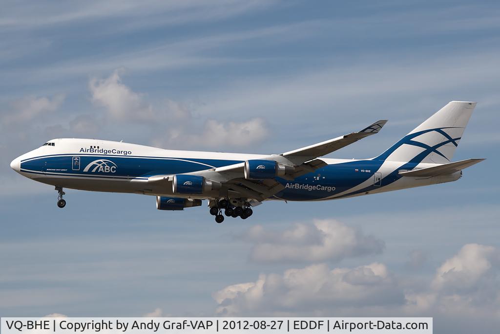 VQ-BHE, 2008 Boeing 747-4KZF (SCD) C/N 36784, Air Bridge Cargo 747-400