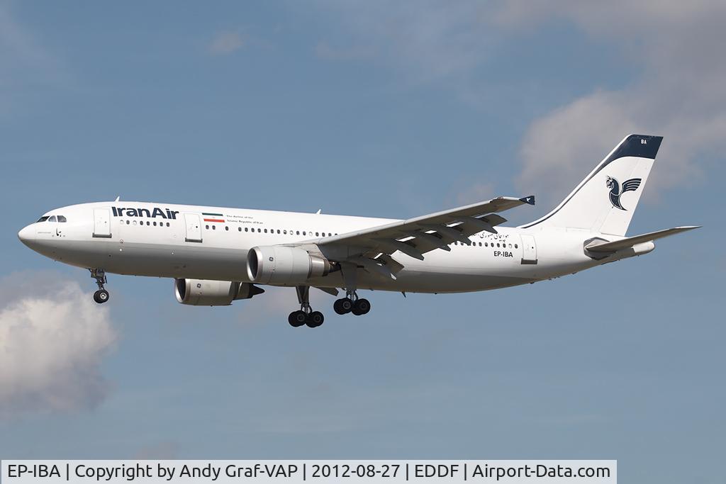 EP-IBA, 1993 Airbus A300B4-605R C/N 723, Iran Air A300-600