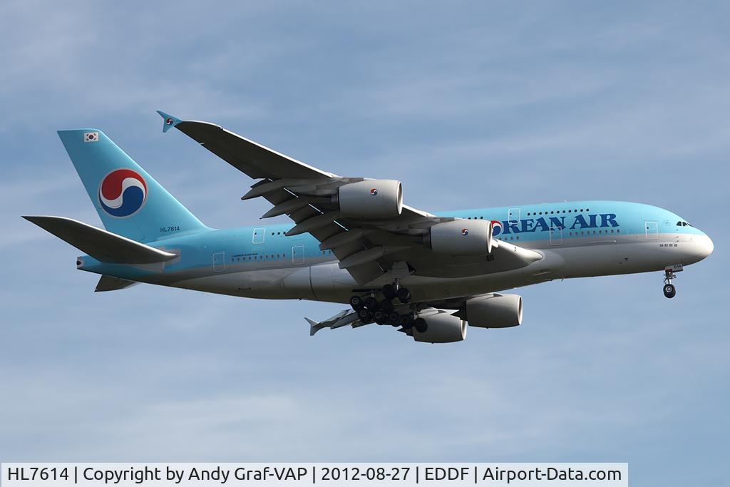 HL7614, 2011 Airbus A380-861 C/N 068, Korean Air A380