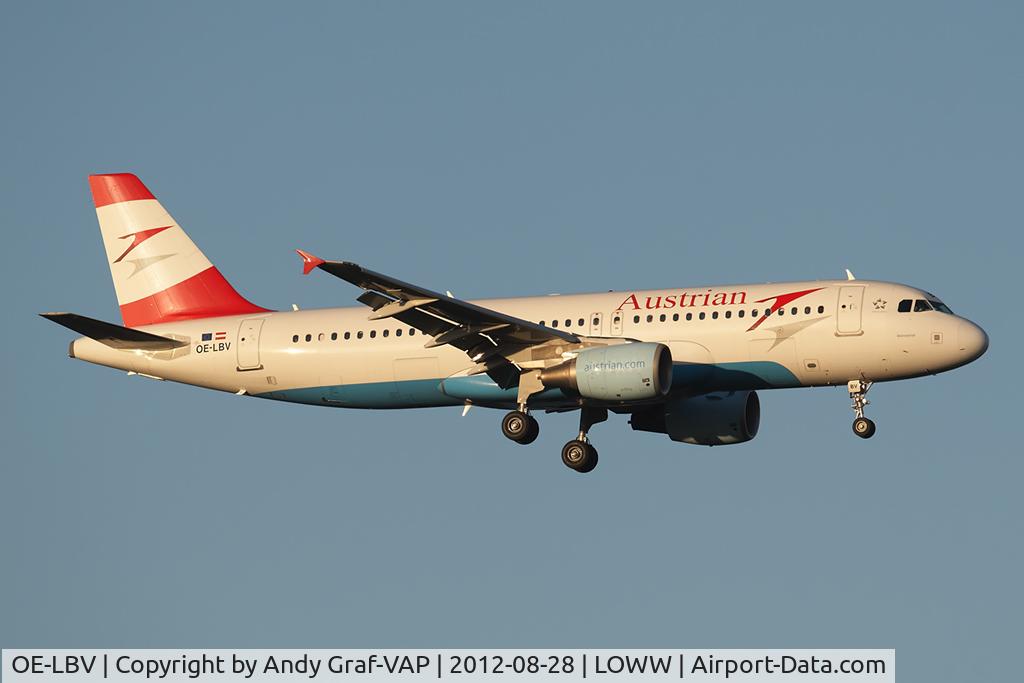 OE-LBV, 2000 Airbus A320-214 C/N 1385, Austrian Airlines A320
