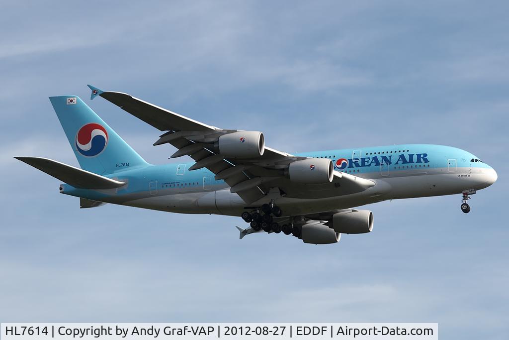HL7614, 2011 Airbus A380-861 C/N 068, Korean Air A380