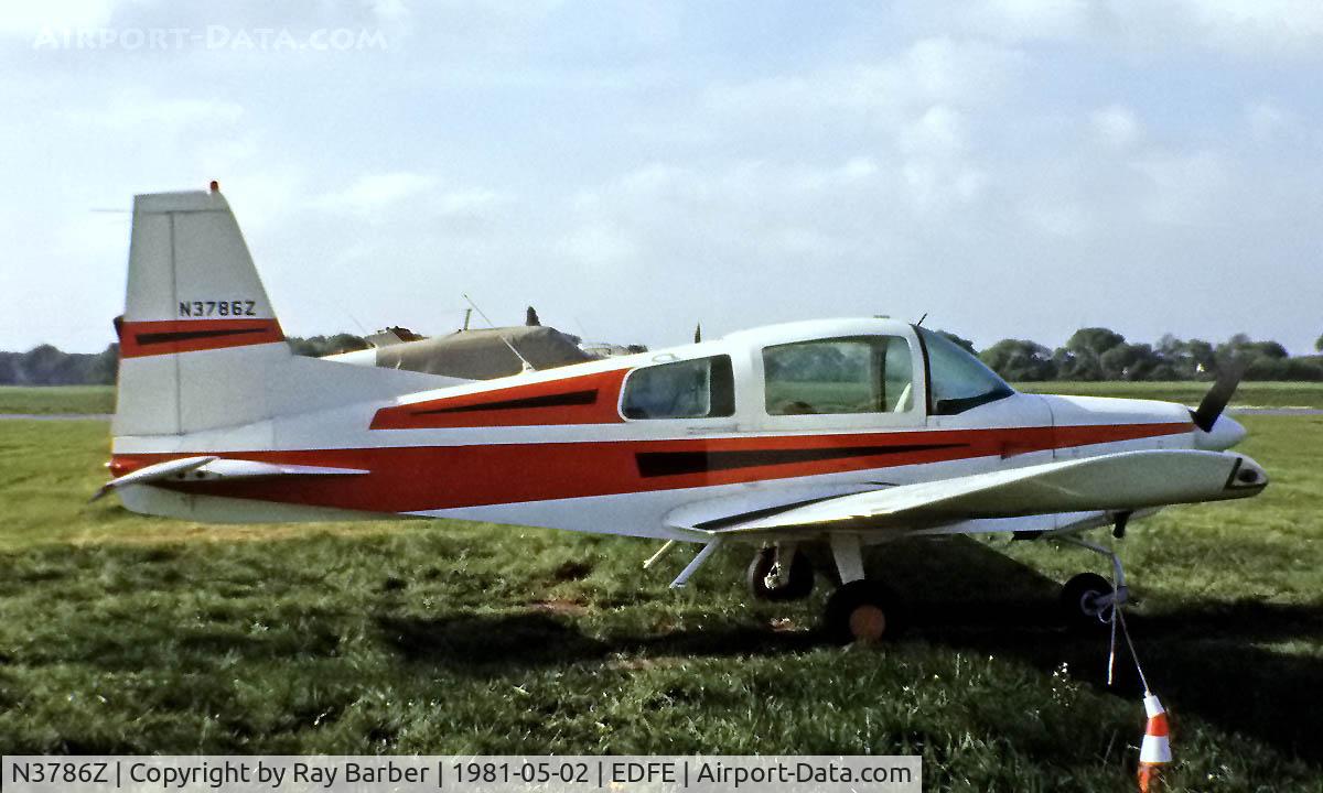 N3786Z, American AA-5 C/N AA5-0287, American Aviation AA-5 Traveler [AA5-0287] Eglesbach~D 02/05/1981