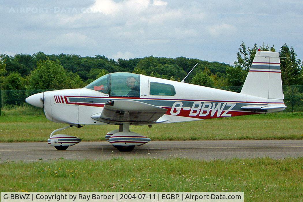 G-BBWZ, 1974 Grumman American AA-1B Trainer C/N AA1B-0334, American Aviation AA-1B Trainer [AA1B-0334] Kemble~G 11/07/2004