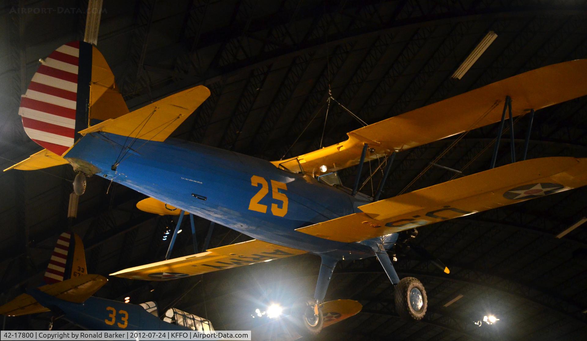 42-17800, Boeing PT-13D Kaydet (E75) C/N 75-5963, PT-13D at AF Museum