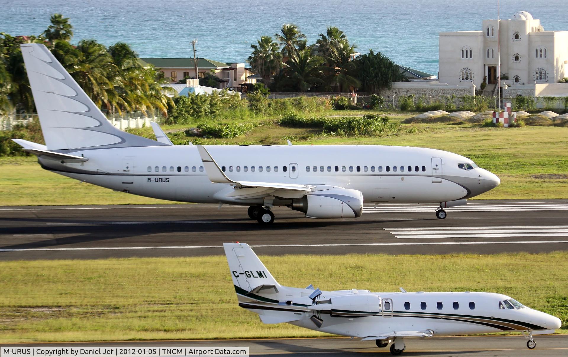 M-URUS, 2005 Boeing 737-7GC BBJ C/N 34622, TNCM