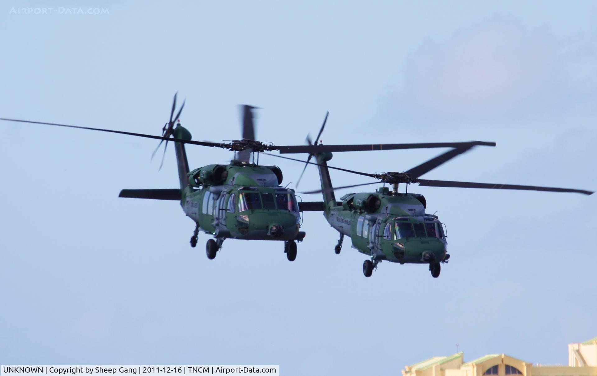 UNKNOWN, Helicopters Various C/N unknown, Choppers at TNCM