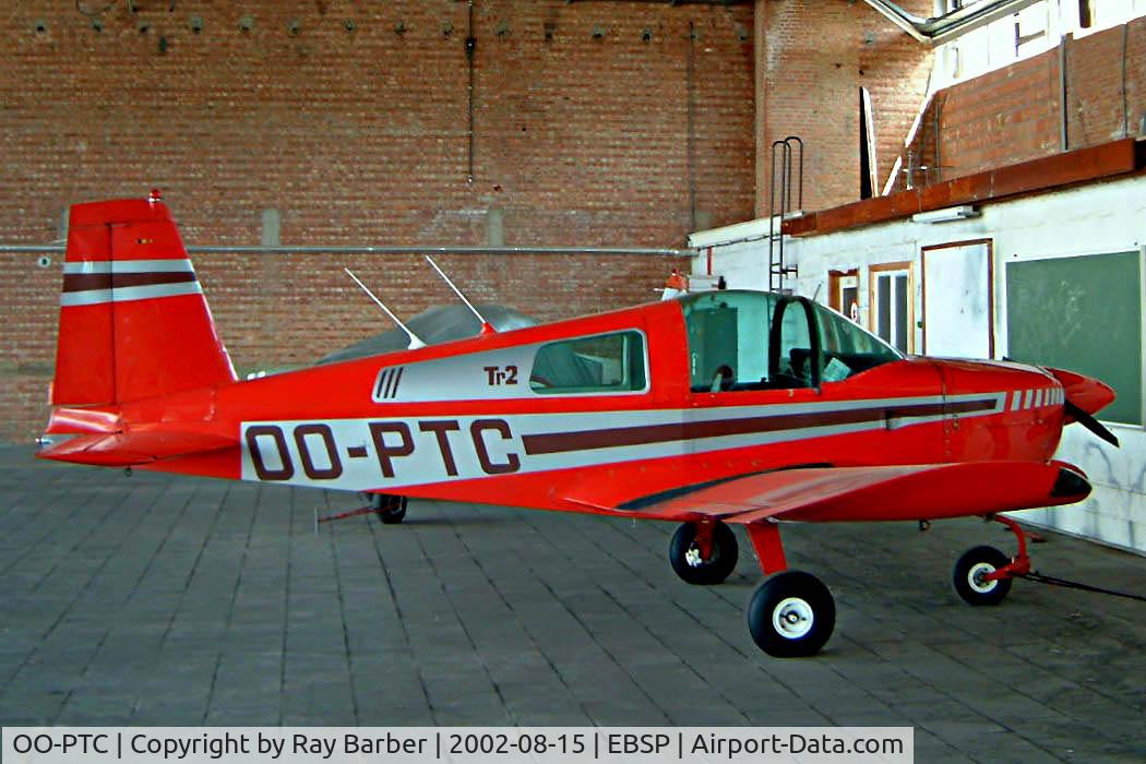 OO-PTC, 1974 Grumman American AA-1B Trainer C/N AA5B-0466, American Aviation AA-1B Trainer [AA1B-0466] Spa-La Sauvenière~OO 15/08/2002