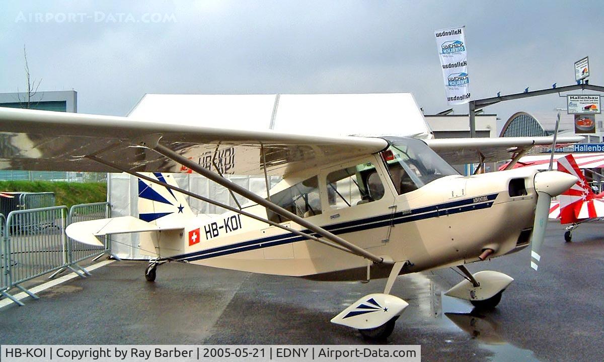 HB-KOI, 2003 Bellanca Champion 7GCAA Citabria C/N 477-2003, American Champion 7GCAA Sky-Trac [477-2003] Friedrichshafen~D 21/05/2005
