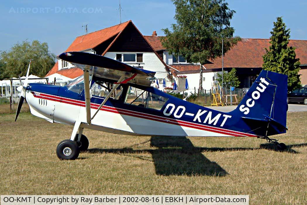 OO-KMT, 1997 American Champion 8GCBC Scout Scout C/N 383-97, American Champion 8GCBC Scout [383-97] Balen-Keiheuvel~OO 16/08/2002