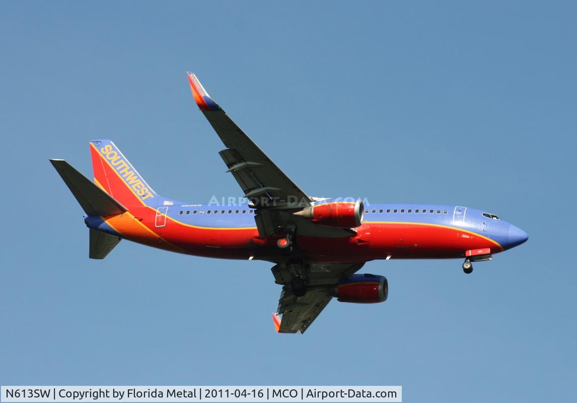 N613SW, 1995 Boeing 737-3H4 C/N 27931, Southwest 737